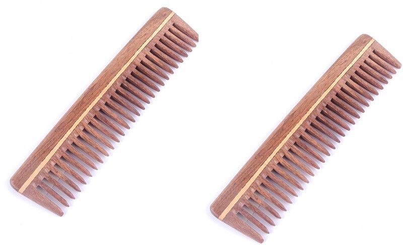 Confidence Hair comb For Men For Hair Styling, Original Neem Wood Tail Comb For Men & Women, Natural Colour, Pack Of 1