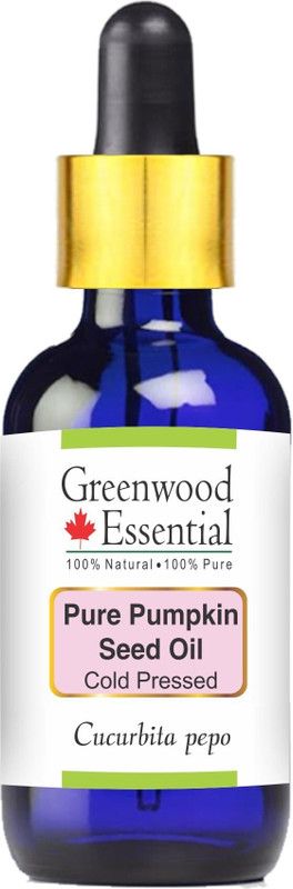 Greenwood Essential Pure Pumpkin Seed Oil (Cucurbita pepo) with Glass Dropper 100% Natural Therapeutic Grade Cold Pressed  (30 ml)