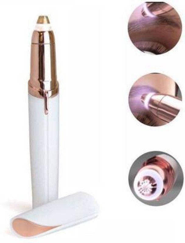 RUCHI WORLD Painless Eyebrow Hair Remover,Electric Painless Facial Hair Remover Trimmers with LED Light for Women [ONE TRIMMER AND ONE BATTERY ] Wax  (100 g)