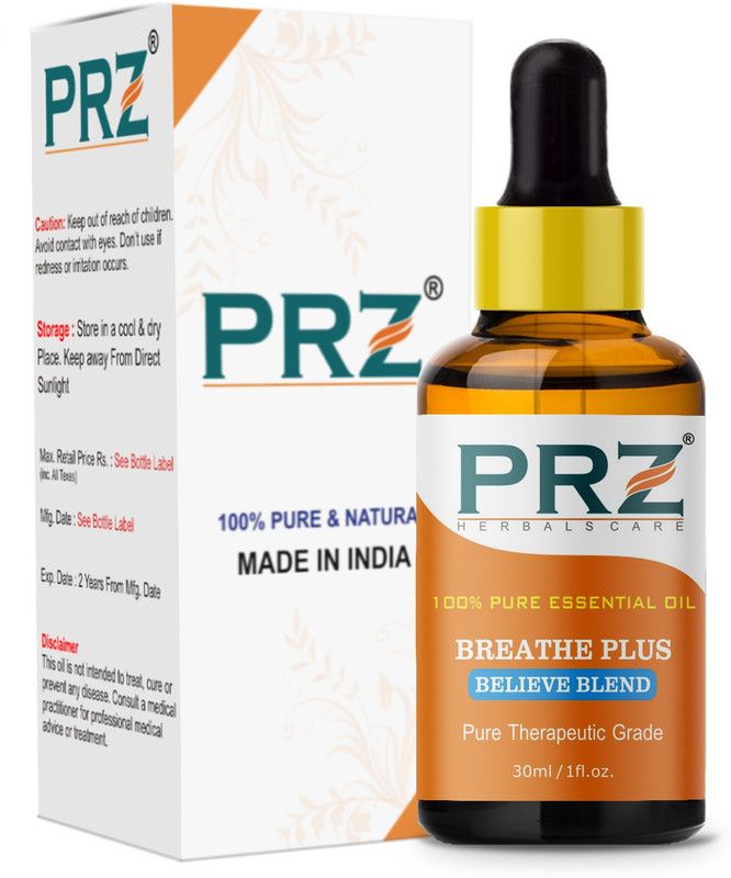 PRZ BREATHE PLUS BELIEVE BLEND ESSENTIAL Oil (30ml) Pure Therapeutic Grade  (30 ml)