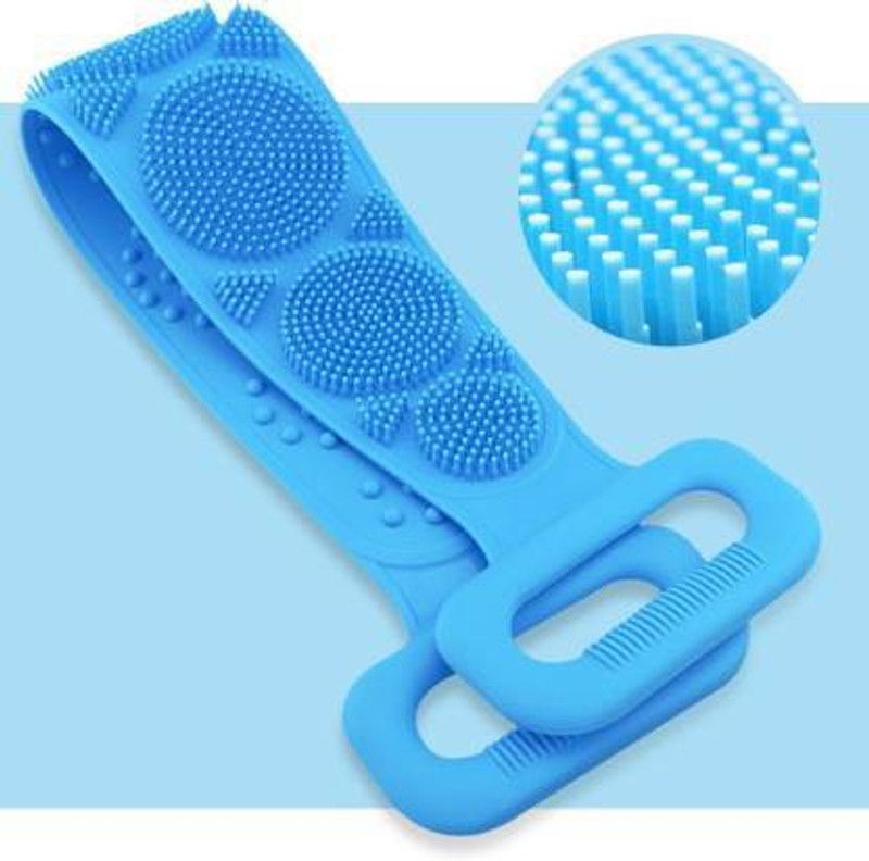 BIndian Silicone Back Scrubber, Bath Shower,Body Massage Brush Pack of 01