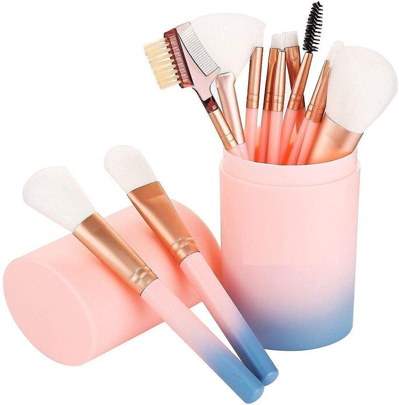 LAVENDIS BEAUTY CARE Makeup Brush Organizer  (Pink)