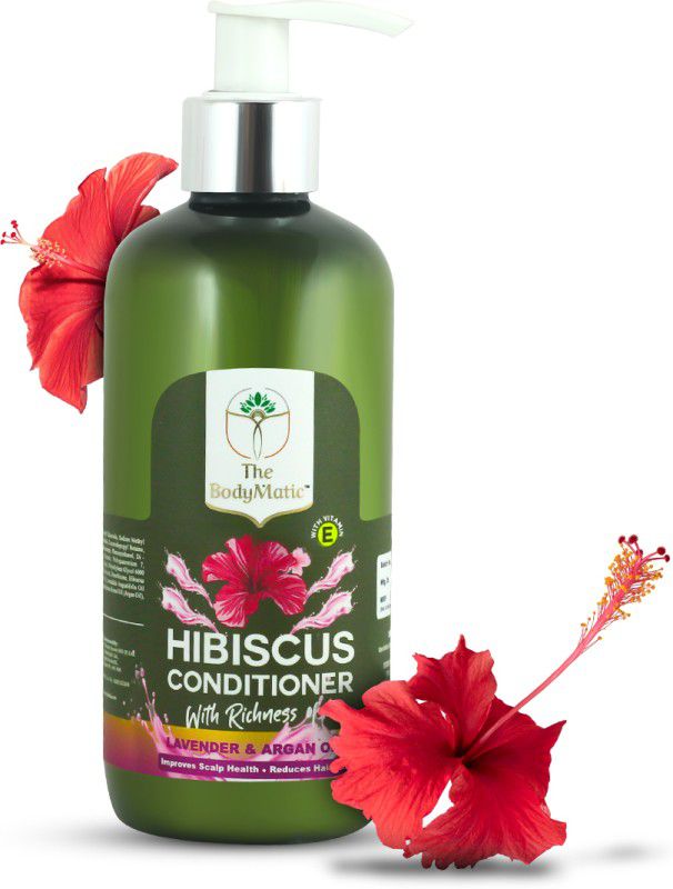 The Bodymatic Hibiscus Conditioner with Richness of Lavender and Argan Oil along with Vitamin E  (300 ml)