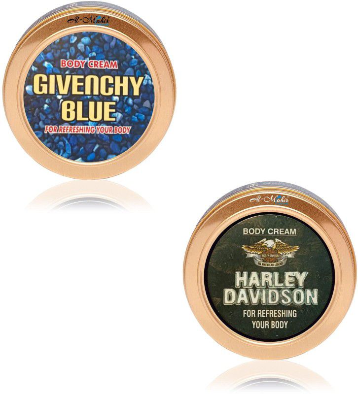 Al-Mahir Givenchy Blu + Harely Davidson Perfumed Body Cream 15gm x 2  (30 g)
