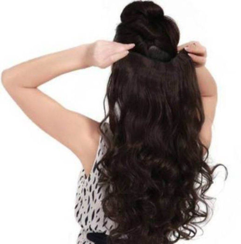 Crazy Hair Brown Clip In Brown Wavy/Curly  Hair Extension