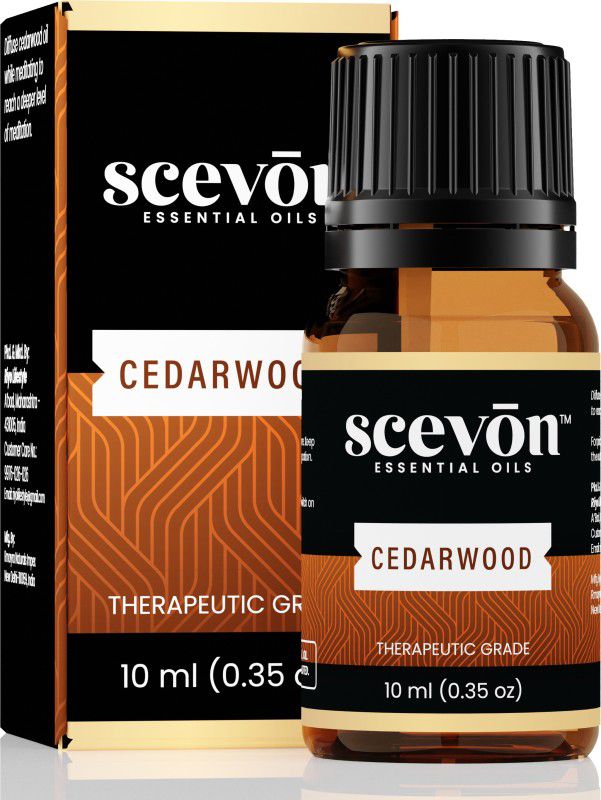 Scevon Cedarwood Essential Oil - 100% Pure & Natural Steam Distilled Essential Oil - For Topical Use & Aromatherapy - 10ml  (10 ml)