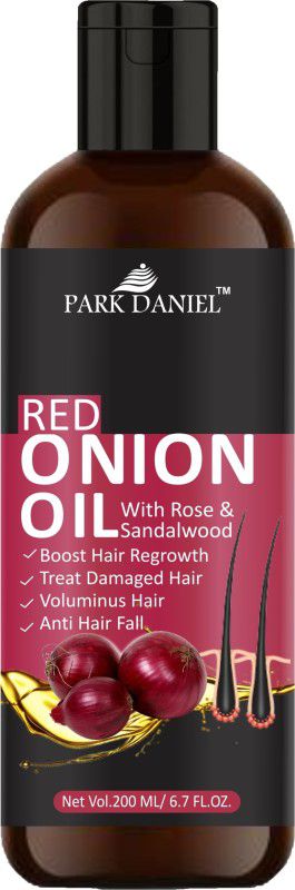 PARK DANIEL RED ONION OIL Enriched with Rose & Sandalwood Extracts for Boost Hair Regrowth(200 ml) Hair Oil  (200 ml)