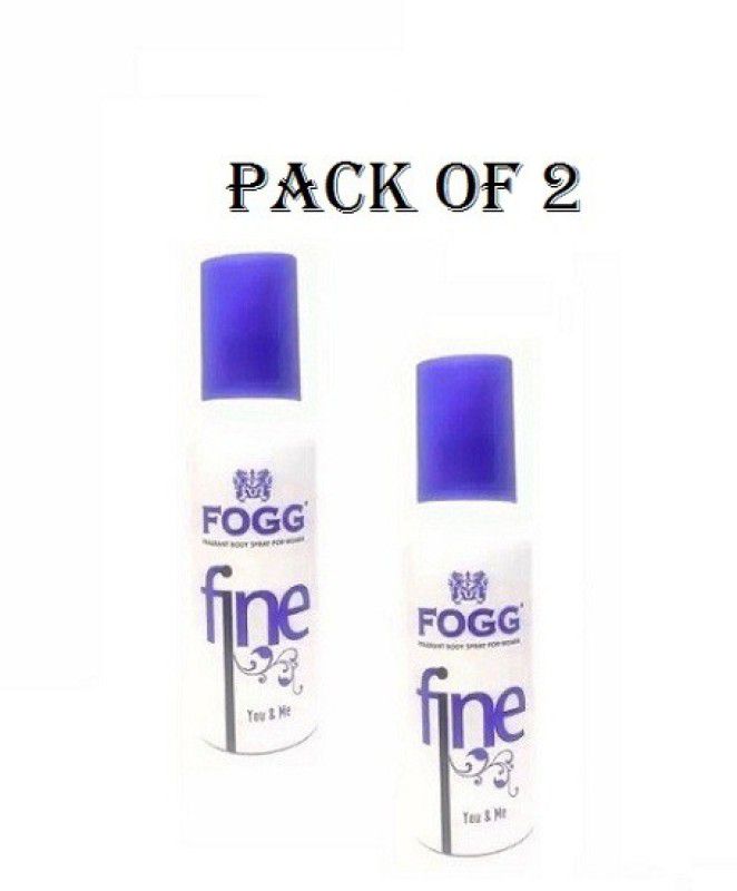 FOGG Fine You & Me Each 120ml Set of 2 Deodorant Spray - For Women  (240 ml, Pack of 2)