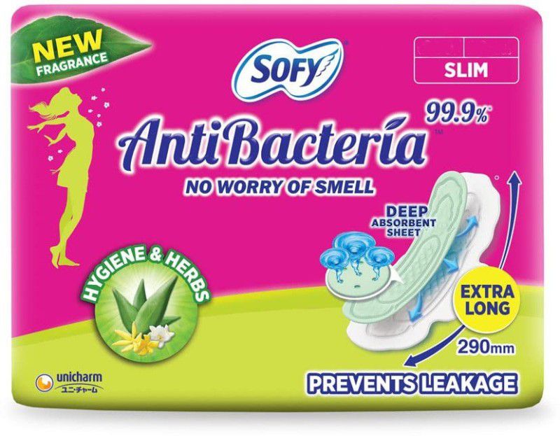 SOFY Antibacterial Pads Xl - (34) Sanitary Pad  (Pack of 34)