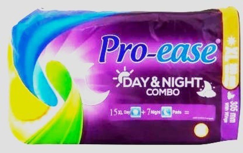 Pro-ease XL With Extra Night Pads 15Day + 7Night Pack Sanitary Pad  (Pack of 22)
