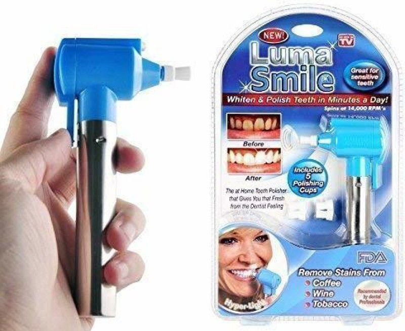 Kedy Luma Tooth Polisher Whitener Stain Remover with LED Light