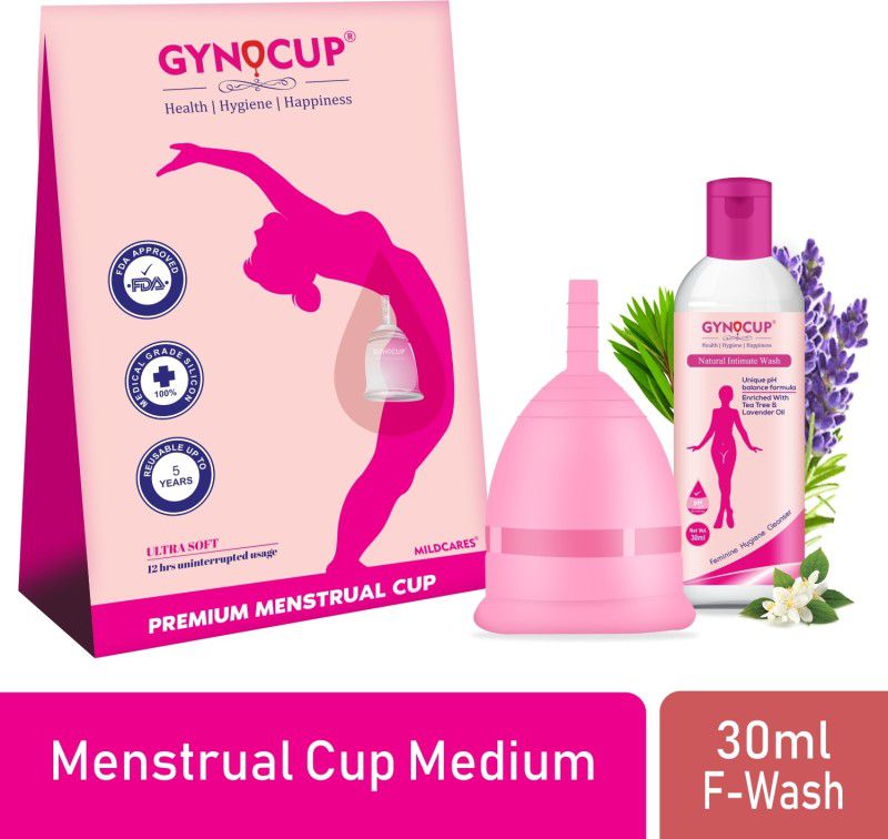 Gynocup Medium Reusable Menstrual Cup  (Pack of 1)