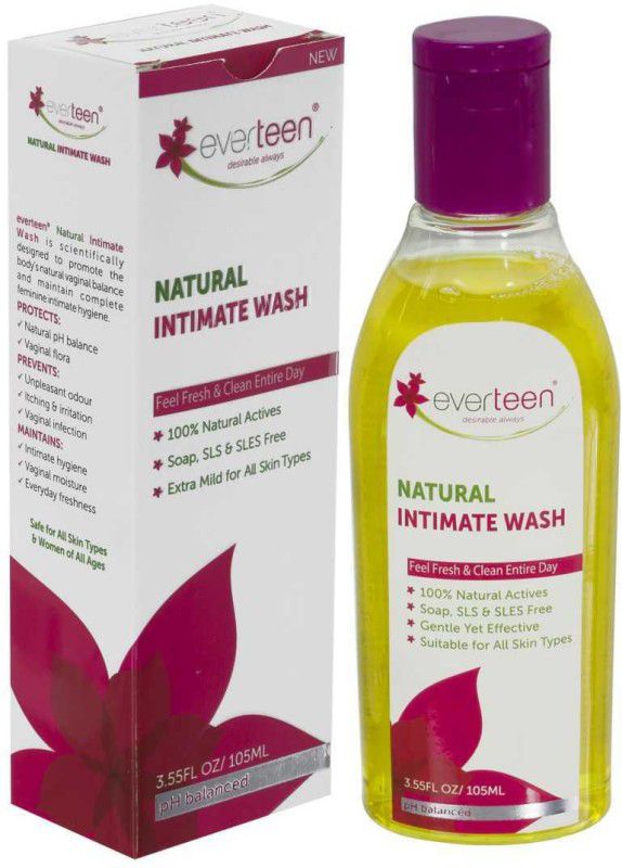 everteen Natural Intimate Wash (105 ml) Intimate Wash  (105 ml, Pack of 1)