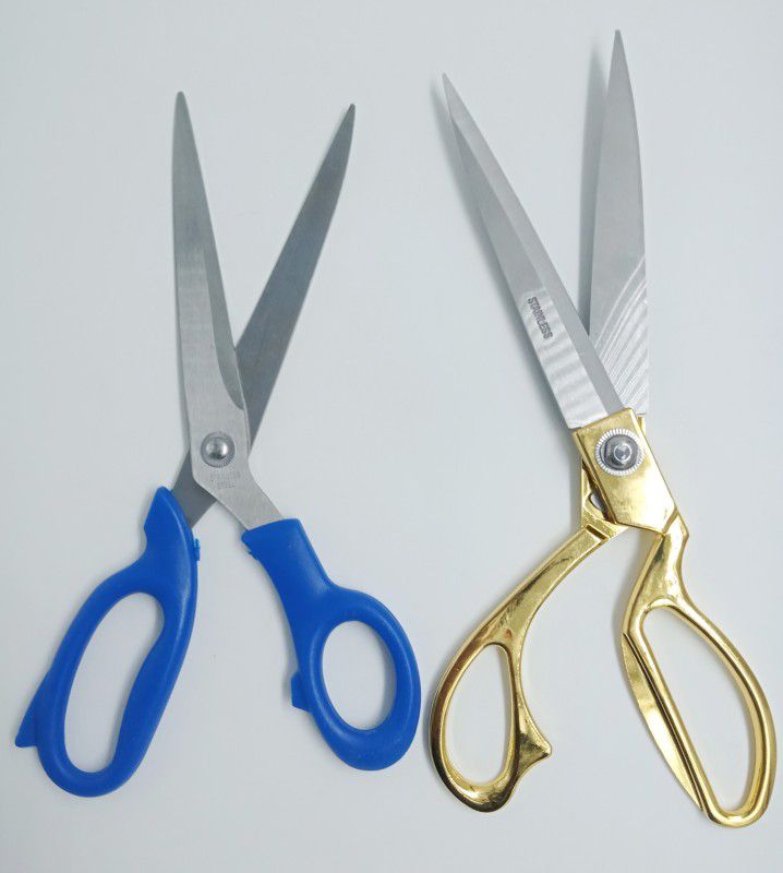 zm store FLENIX TAILORING SCISSOR 10" ( SET OF 2 ) Scissors (Set of 2, Multicolor) Scissors  (Set of 2, Multicolor)