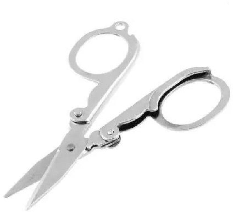 SBTs Hair Trimming Folding Scissor For Home, Office And Travelling Use 1 Scissors  (Set of 1, Silver)