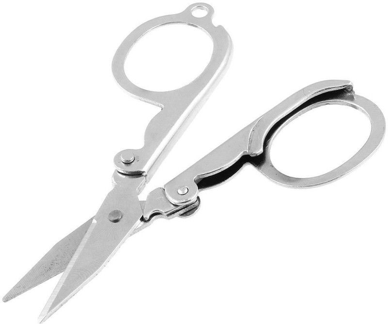 BOXO Folding scissor used for Home, office, travelling, 25 Gram, Silver, Pack of 1 (10028) Scissors  (Set of 1, silver)