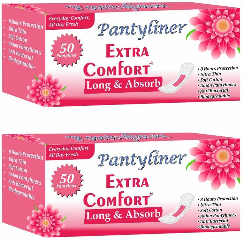 Extra Comfort Everyday Use Panty Liners Pantyliner for Women - 100 Pcs - Small Pantyliner Pantyliner  (Pack of 100)