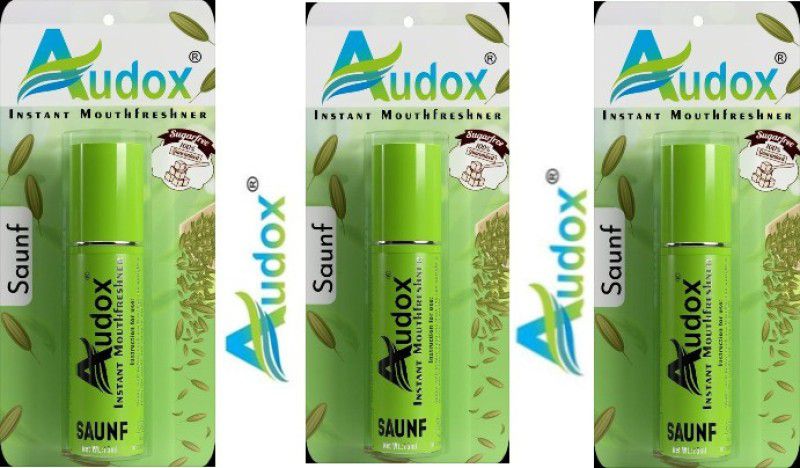 Audox Mouth Freshener Saunf Flavor Mouth Protect Combo 3 Pice Spray  (45 ml)