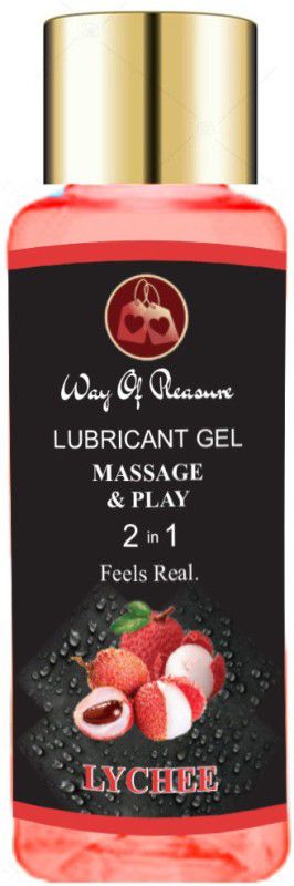 Way Of Pleasure Lubricant Gel For Men & Women Water Based Compatible With Con & Toys -(Lychee) Lubricant  (50 ml)