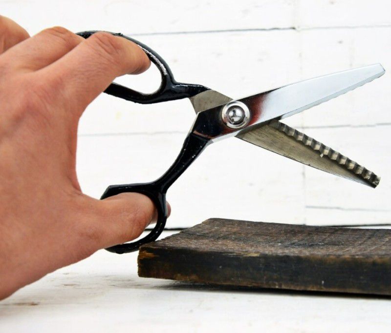 DSHARPP Tailoring and Cutting Scissors with Zig Zag Blades 8
