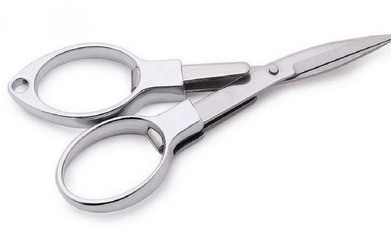 AASA Folding scissors, New Style scsissors , silver, 1 Pcs Scissors  (Set of 1, Silver)