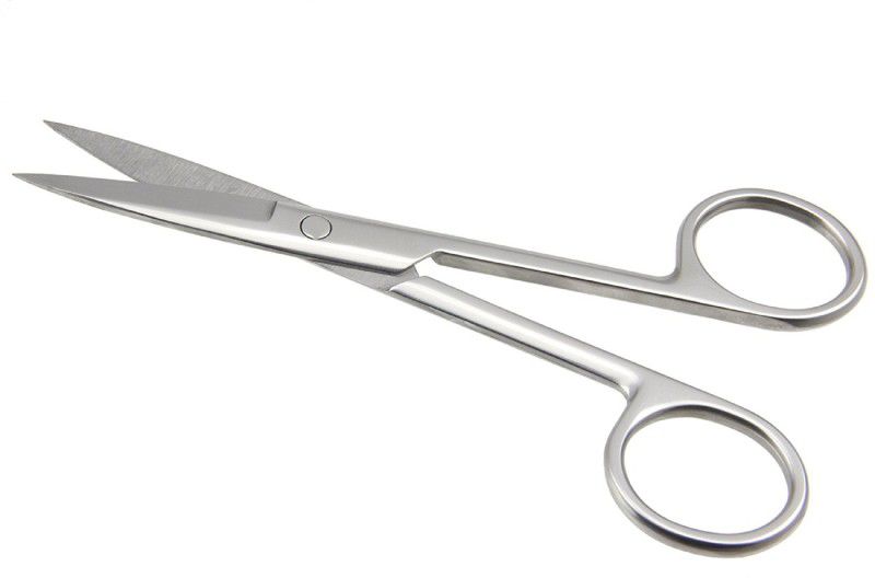 Majik Salon & Parlour Stainless Steel Eyebrow Scissors Scissors  (Set of 1, White)