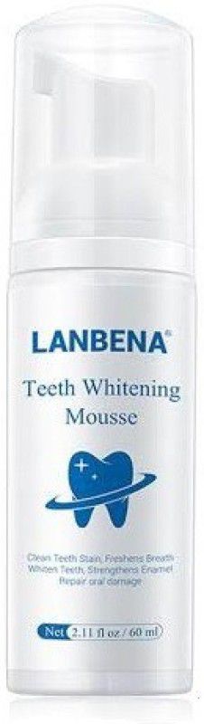 LANBENA Mouth Washing & Teeth Whitening Mousse Teeth Whitening Liquid  (60 ml)