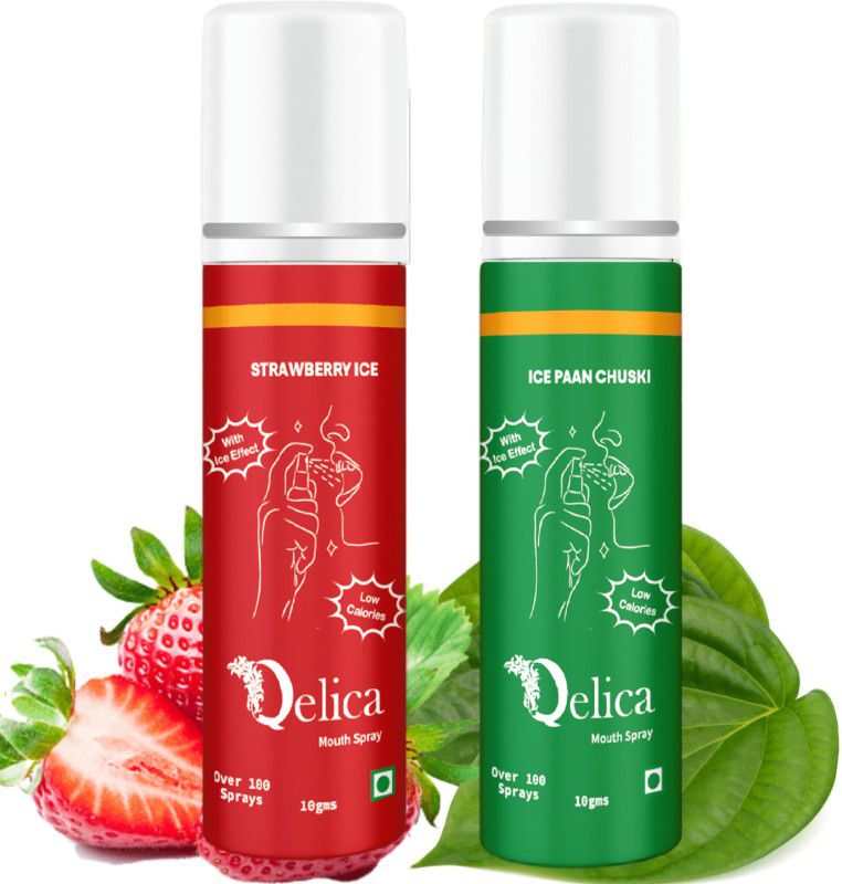 Qelica Instant Mouth and Breath Freshner Ice Effect Coolest Long Lasting Spray  (20 g)