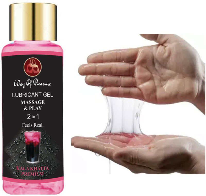 Way Of Pleasure Kala Khatta Flavoured Lubricant Non Sticky Gel 50ml For Men & Women Lubricant  (50 ml)