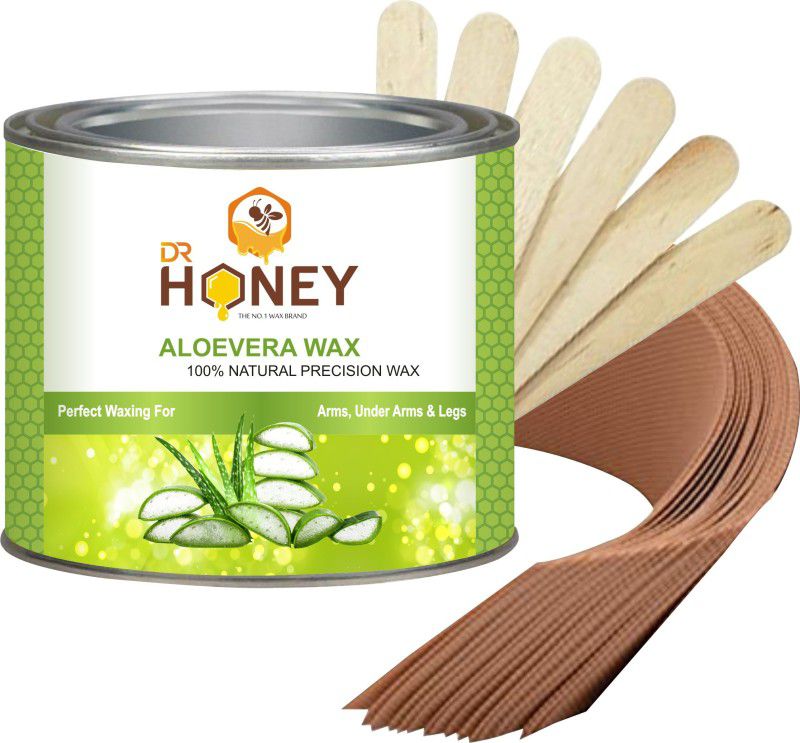 DR.HONEY aloe Vera wax 601.59 gram soft wax waxing For under arms & legs and full body hair removal all skin type for man| woman| girls| boys 100% natural wax Slowing down of hair re-growth soft wax 100% natural wax Wax  (601.59 g)