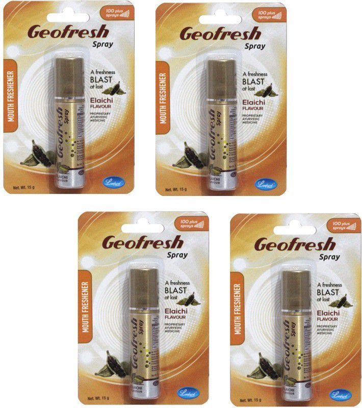 geofresh Geofresh Mouth Spray Elaichi Flavor ( 4 Pc x 15 gm ) Spray  (60 g)