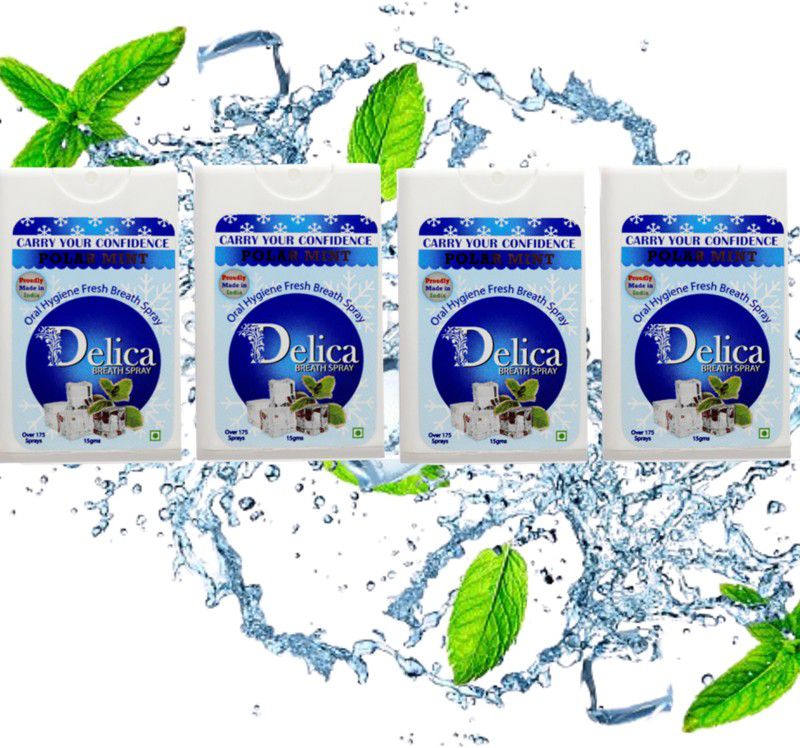 Delica Polar Mint Fresh Breath Instant Mouth & Bad Breath Freshner Spray  (60 g)