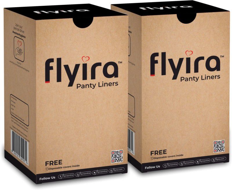 Flyira Ultra-Soft & Thin Pantyliners Pack Of 2 - 80 Liners | All Day Use Liners For Women | Free Disposable Bags Inside Pantyliner  (Pack of 80)