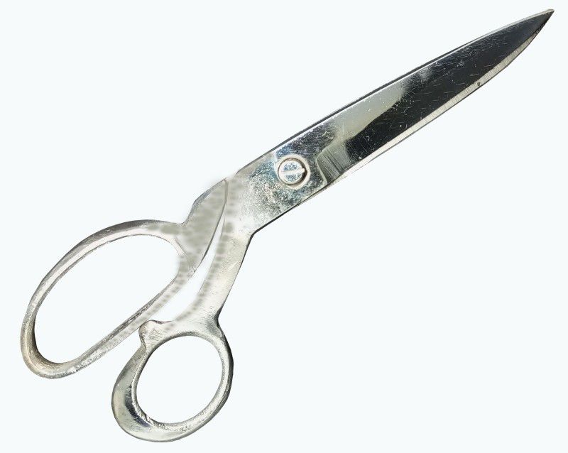 Fateh STEEL SCISSOR 1 Scissors  (Set of 1, Silver)