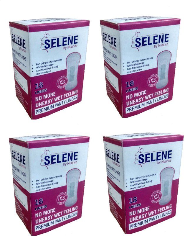 Selene Rash free Panty Liner 100% Organic Cotton and Biodegradable 72 Units Pantyliner  (Pack of 72)