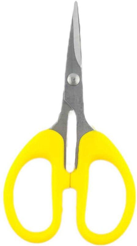 Freehand FR - 004 Yellow Scissors for Sharp Paper Cutting , Kitchen and office use. Scissors  (Set of 1, Yellow)