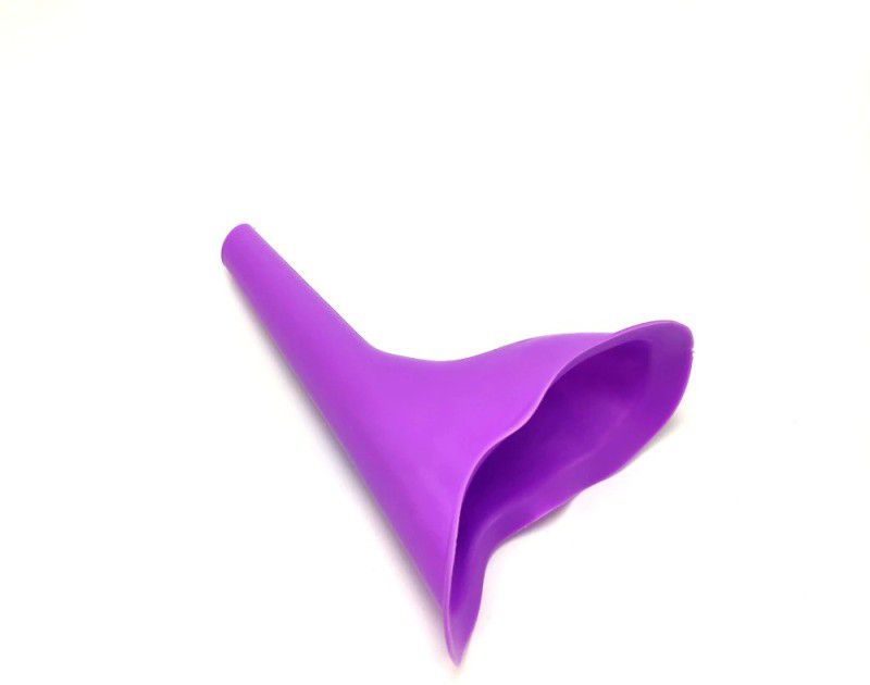VOXXIL XI™-145-KI-Female Urinal Silicone Funnel Urine Cups Portable Urinal for Women Reusable Female Urination Device  (Cute Purple, Pack of 1)