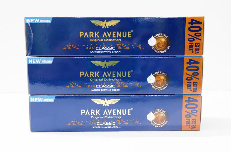 PARK AVENUE Classic Lather Shaving Cream 84g pack of 3  (252 g)