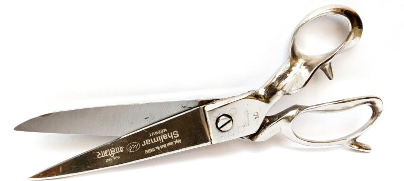 SHALIMAR SCISSORS COMPANY 10 Inches kaandaar Scissor nickel coated Scissors  (Set of 1, Silver)