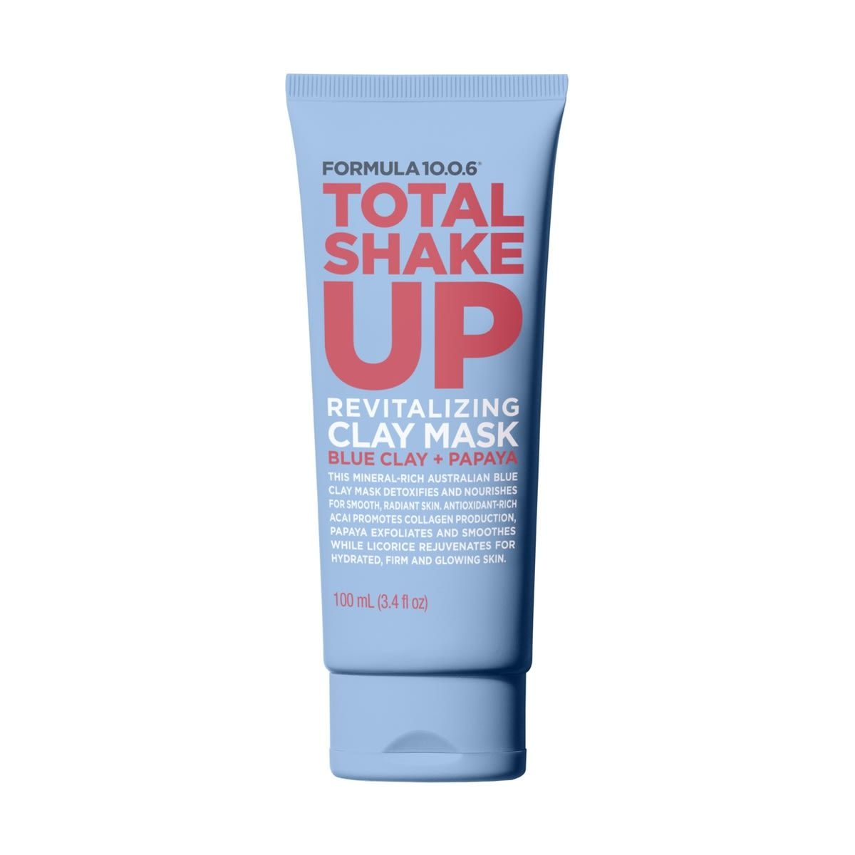 Formula 10.0.6 Total Shake Up Revitalising Clay Mask 100ml - Blue Clay and Papaya