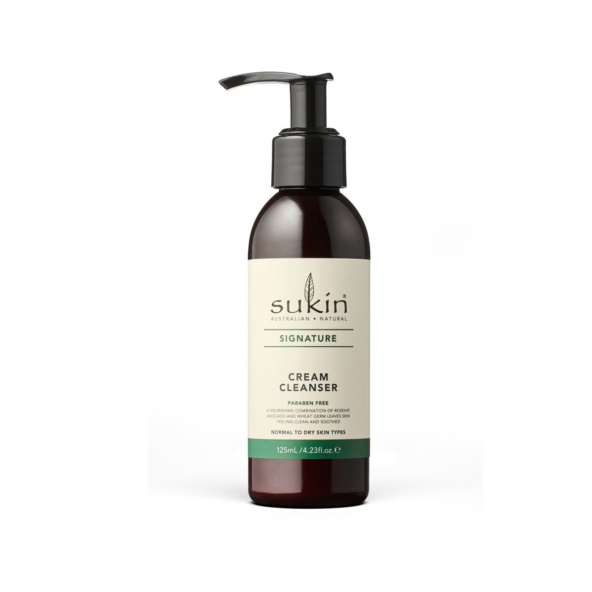 Sukin Cream Cleanser 125ml - Roseship, Avocado and Wheat Germ Oil