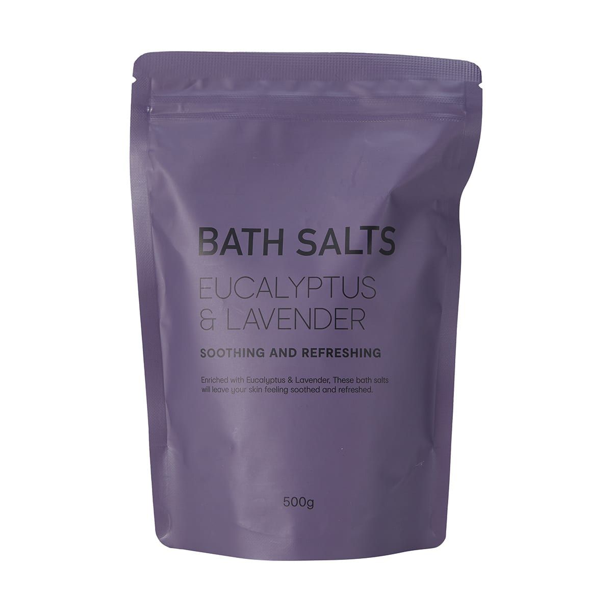 Soothing &  Refreshing Bath Salts 500g - Eucalyptus & Lavender