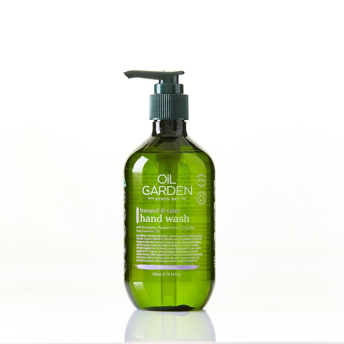 Oil Garden Tranquil & Calm Hand Wash 300ml - Eucalyptus, Peppermint & Copaiba
