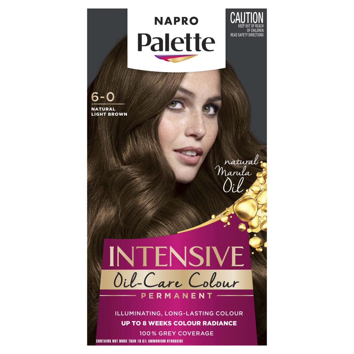 Napro Palette Permanent Intensive Creme Colour - 6-0 Natural Light Brown