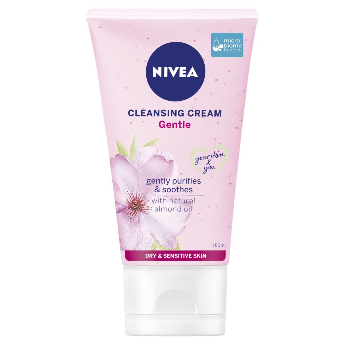 Nivea Gentle Cleansing Cream 150ml - Natural Almond Oil