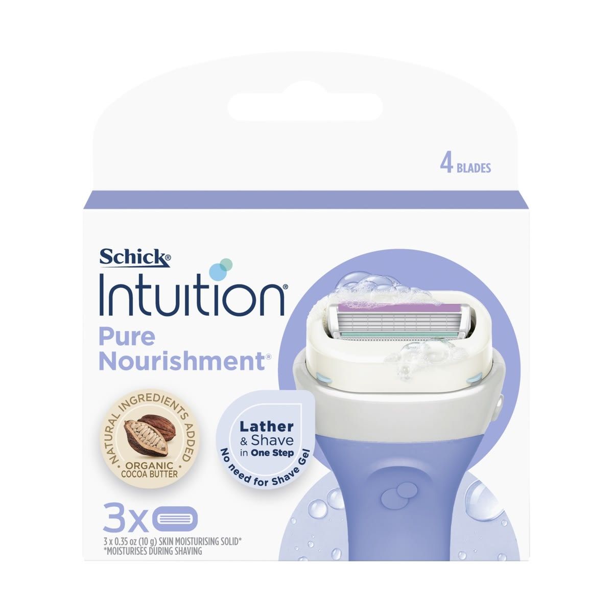 Schick 3 Pack Intuition Cartridges