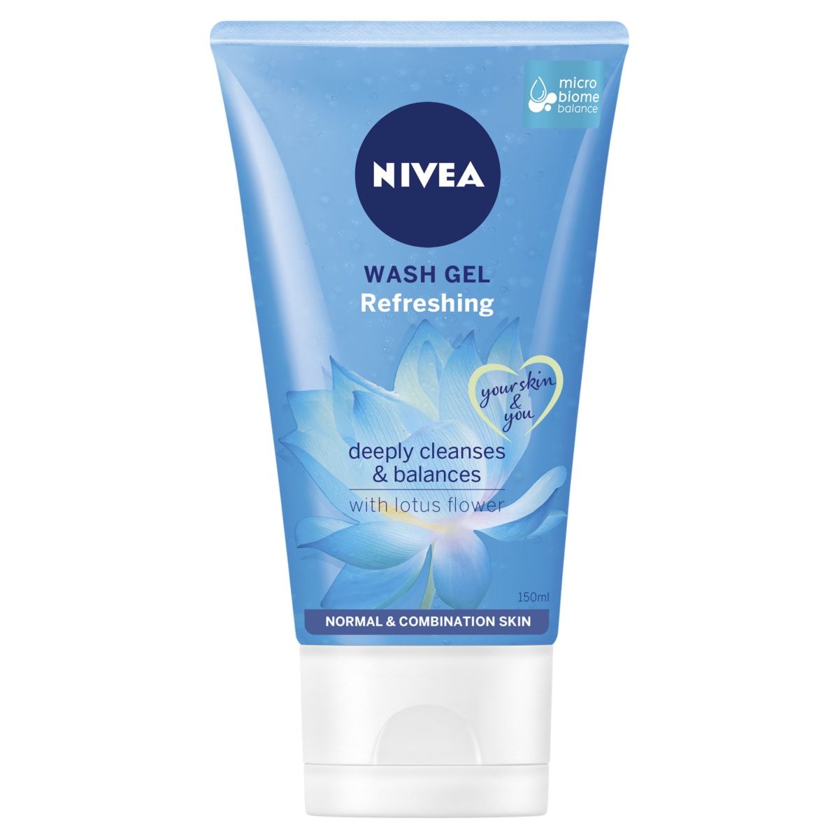 Nivea Refreshing Face Wash Gel 150ml - Lotus Flower and Vitamin E