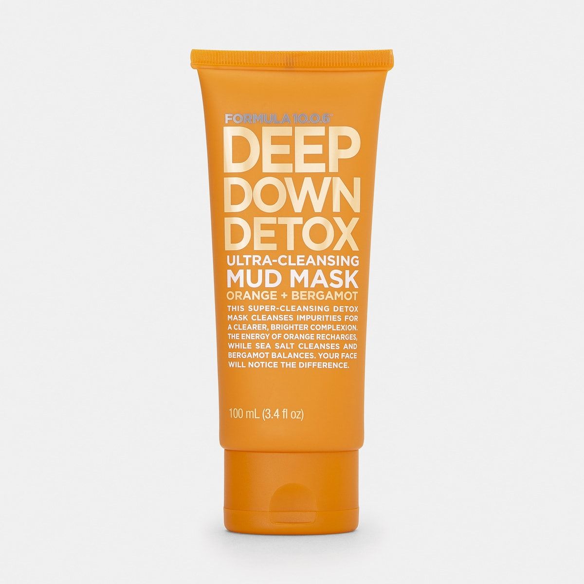 Formula 10.0.6 Deep Down Detox Ultra-Cleansing Mud Mask 100ml - Orange and Bergamot