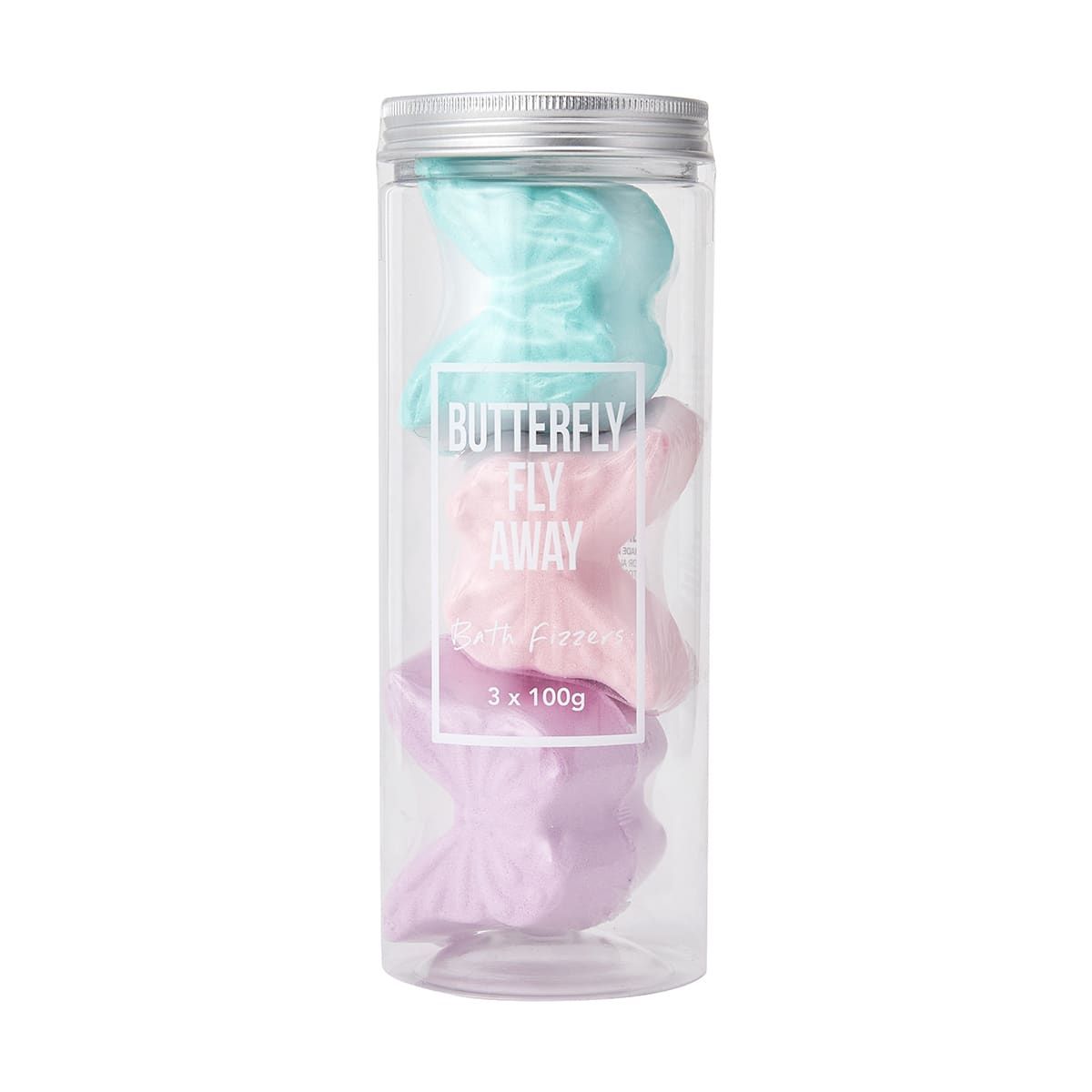 3 Pack Butterfly Fly Away! Bath Fizzers 100g