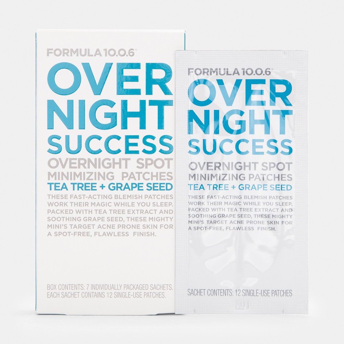 Formula 10.0.6 Over Night Success Overnight Spot Minimising Patches - Tea Tree & Grape Seed